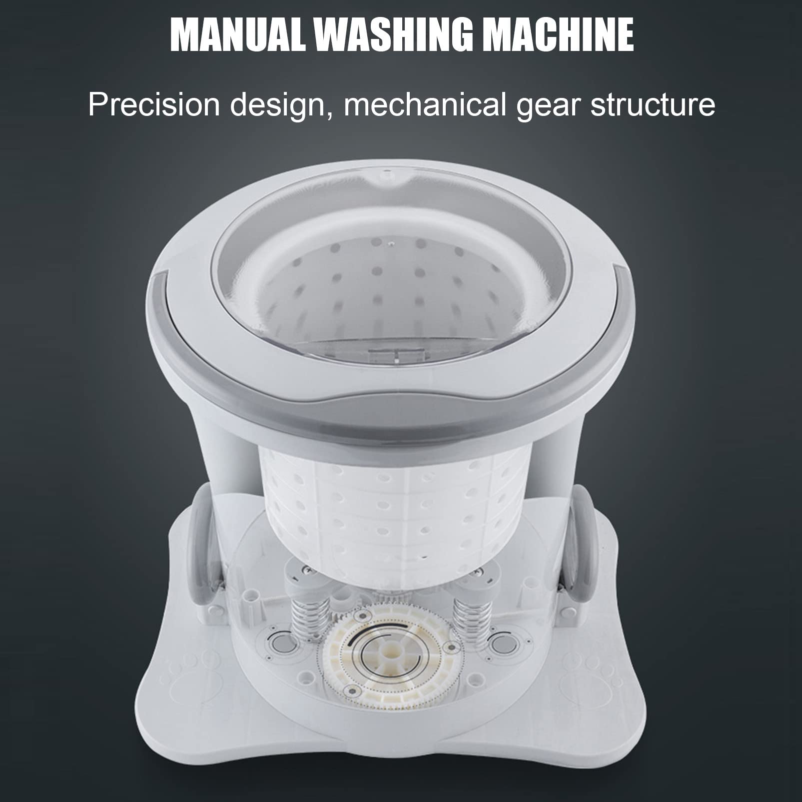 Mini-Waschmaschine Tragbarer manueller Trockner Dehydrator, Nicht-elektrische Wäscheschleuder Handbetriebene Wäscheschleuder, Compact Kleidung Unterwäsche Socke Dörrgerät Compact