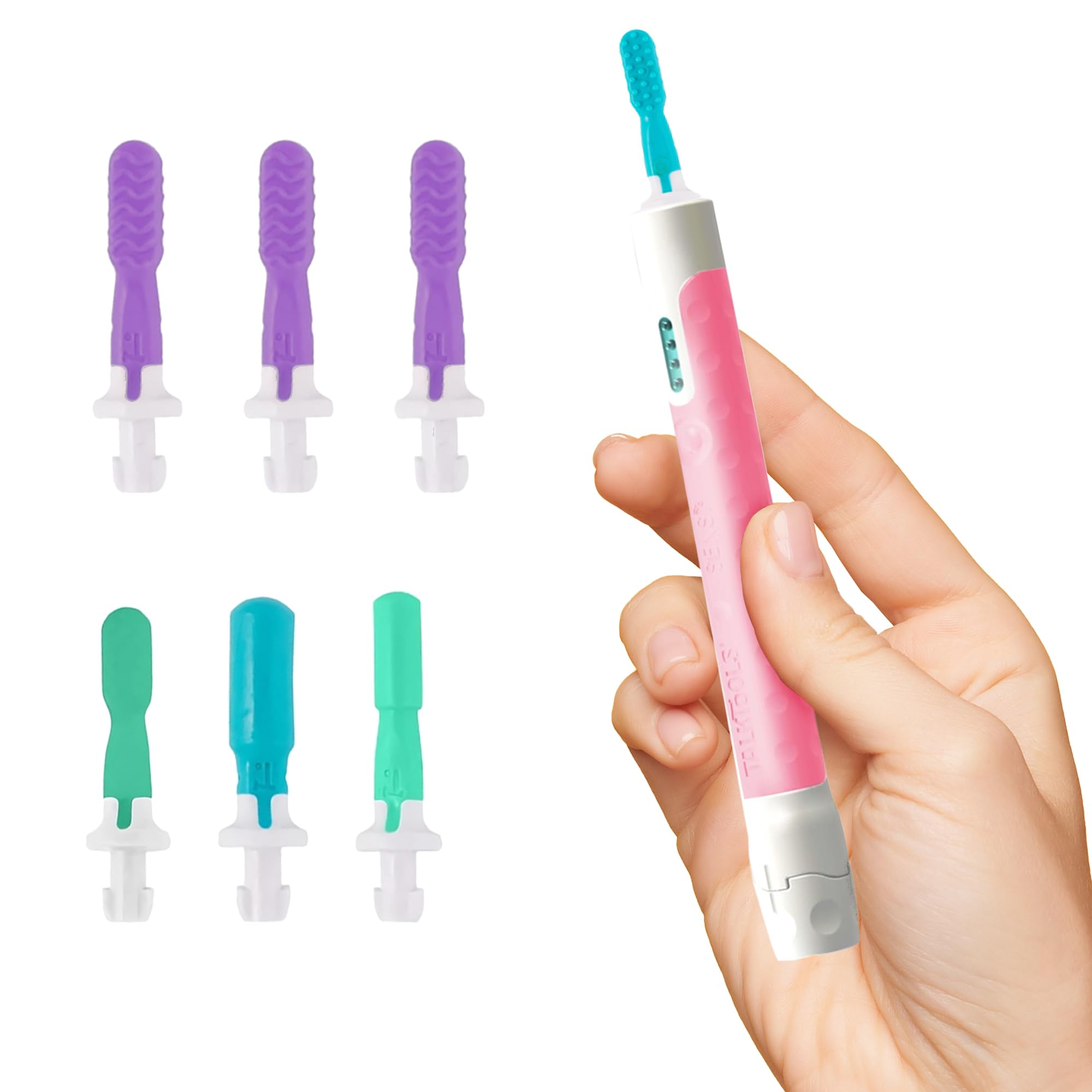 TalkTools Sensi Kit & 7 Jaw Tips - Sensory Therapy Tool for Speech and Feeding, Autism Sensory Products, ADHD Tools, Speech Therapy Gifts for Autism Children (Pink)