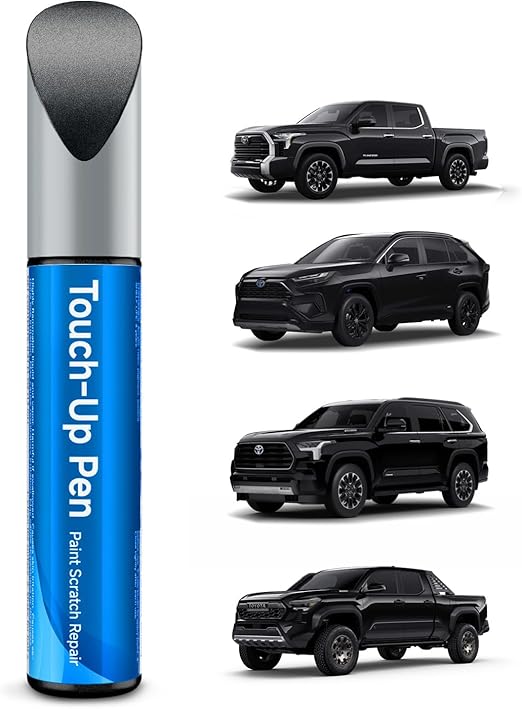 202 Black Touch Up Paint Compatible with Toyota Exact Match