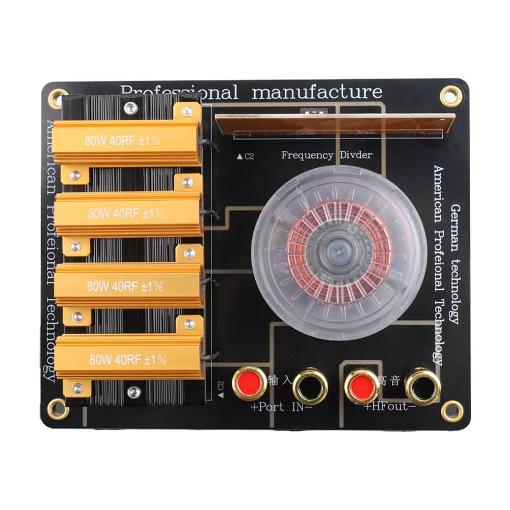 350 W Einzelhochtöner Frequenzteiler Professioneller Lautsprechersplitter 1800 Hz Bühne Heimkino Audio Crossover-Filter