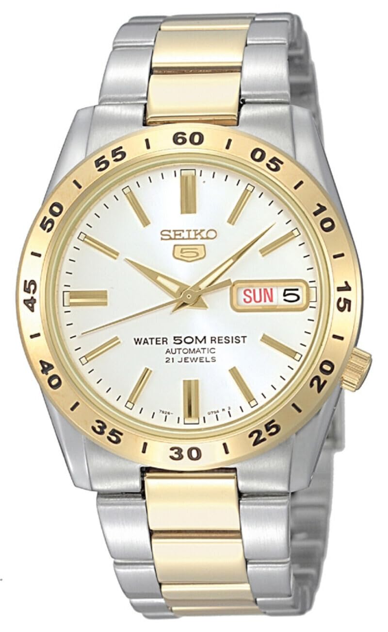 Seiko Reloj automático de Acero Inoxidable para Mujer con Correa de Acero Inoxidable
