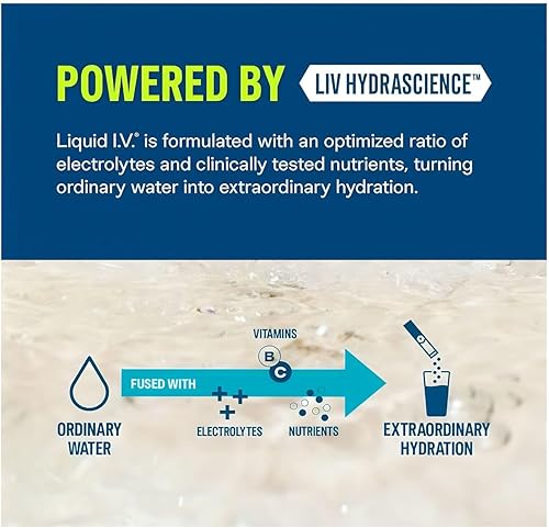 Miniatura 5 de Liquid I.V. Mezcla de bebida con electrolitos multiplicador de hidratación, variedad, 0.56 onzas, 30 unidades