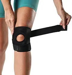 SUJAYU Joelheira Para Mulheres E Homens Joelheiras Para Dor No Joelho, Cinta De Suporte Para Tendão Patelar, Joelheira Para Ruptura De Menisco Manga De Compressão Do Joelho Para Dor No Joelho (Preto)