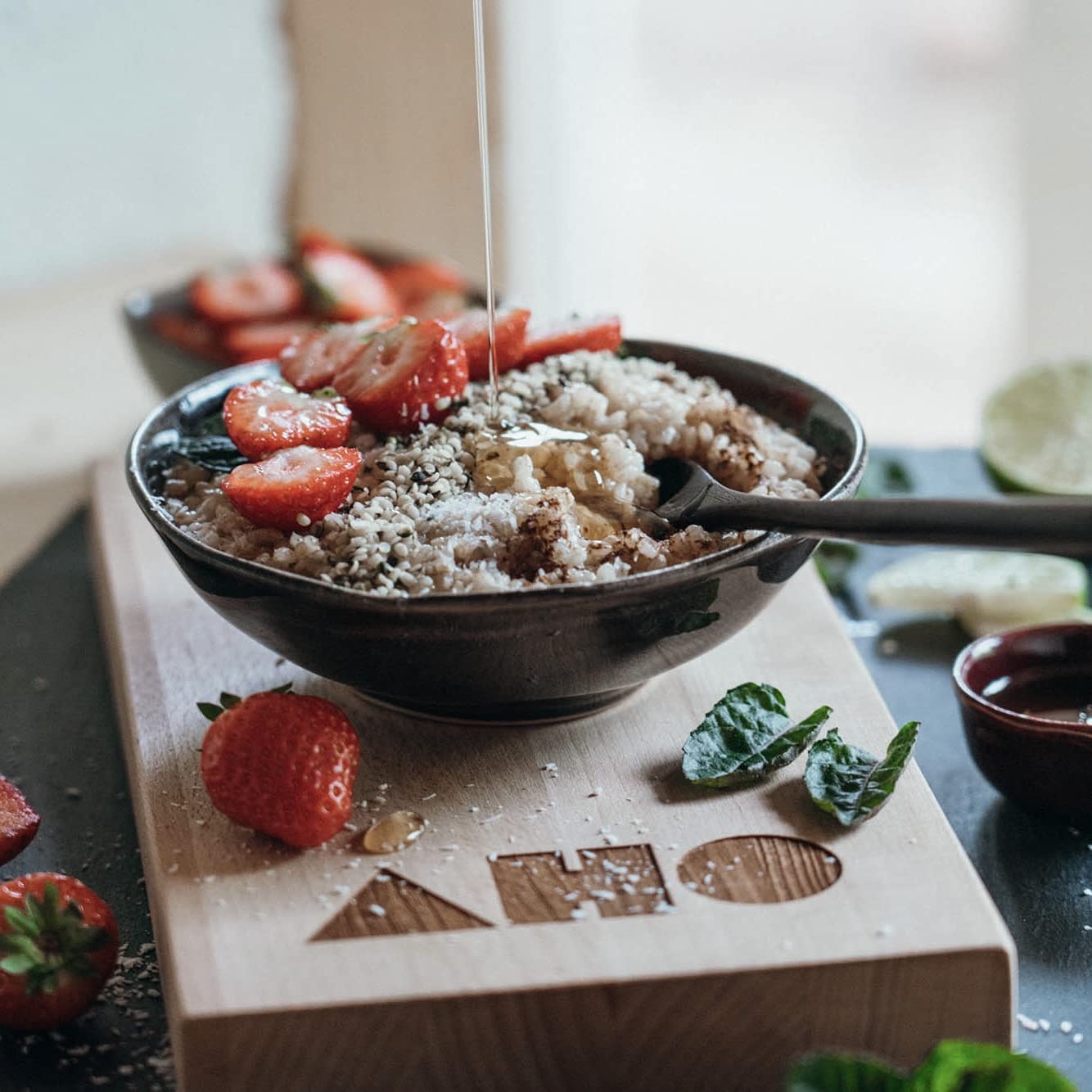 AHO Spices Riz 850 g, riz germé biologique, riz naturel à grains entiers, riz GABA, contient de l'acide gamma aminobutyrique