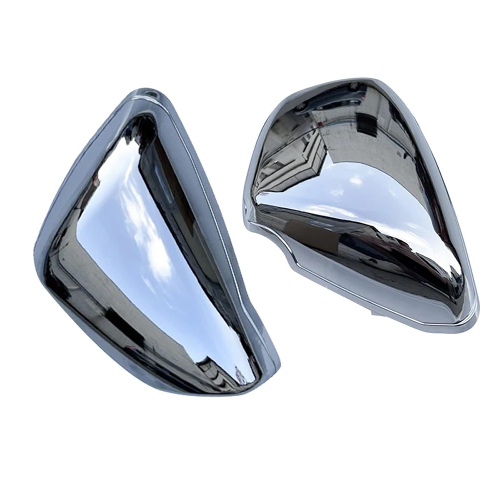 for Yamaha, XV 700 750 1000 1100 Virago 1984-Up Motorrad Chrom Batterie Verkleidung Abdeckung Links Rechts Seite Schutz Zubehör Batterieseitige Verkleidungsabdeckungen(Left Right)