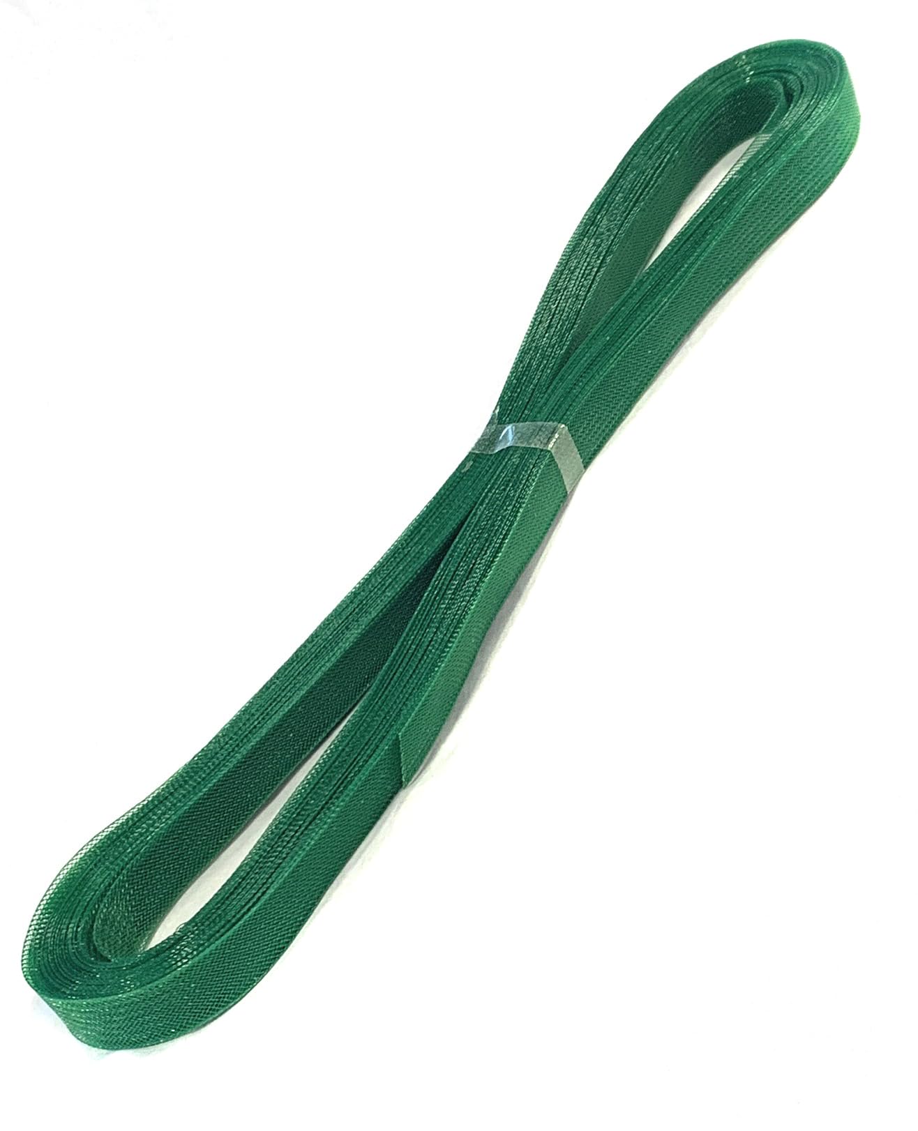 A Roll of 20m Polyester Stiff Horsehair Braid Mesh Netting Ribbons for Hem Boning Sewing Millinery Crinoline CRIN Fascinator Making Trimmings - 1.5cm Wide (Emerald Green)