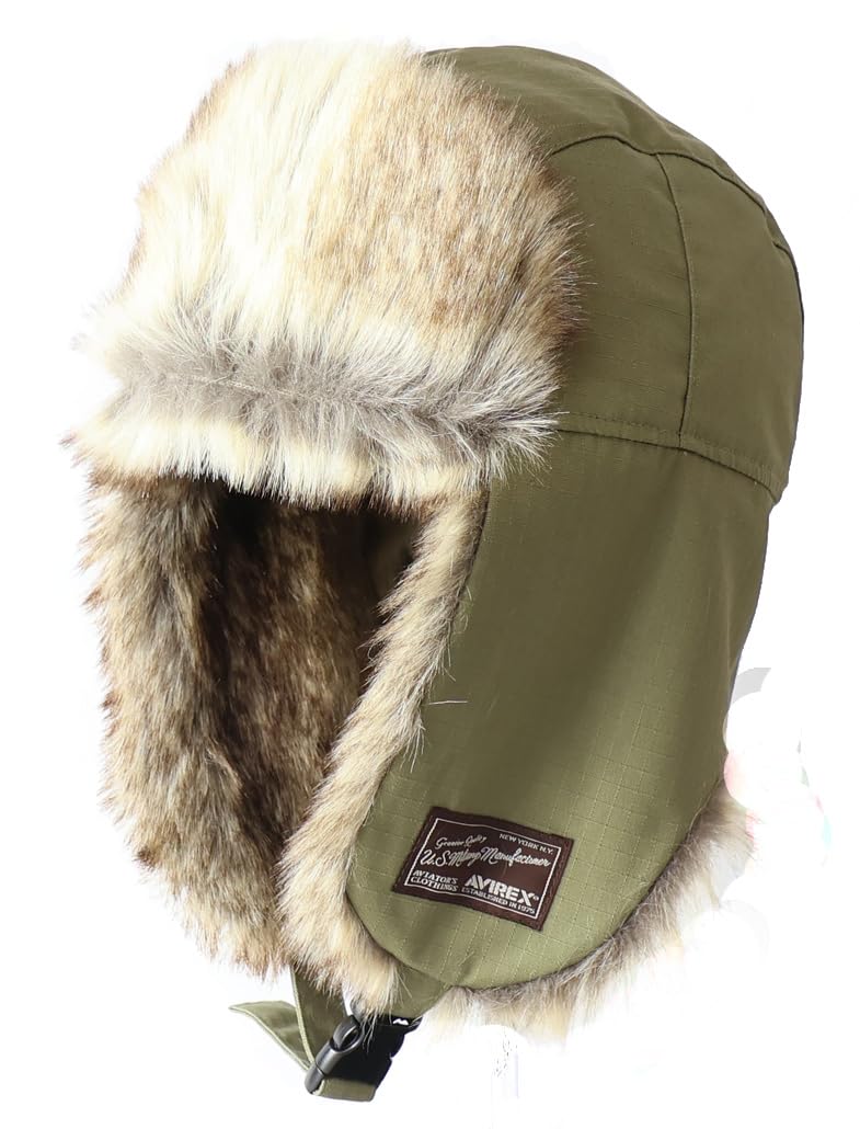 Amazon | [アヴィレックス] ボンバーハット FLIGHT BOA CAP カーキ 