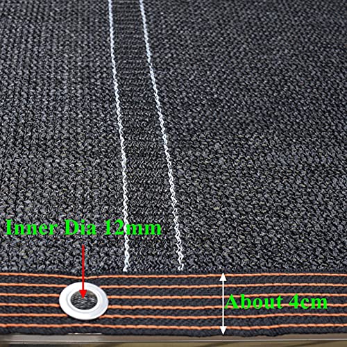 Protección UV total con red de sombra roja de 10 x 10 m con ojales 4