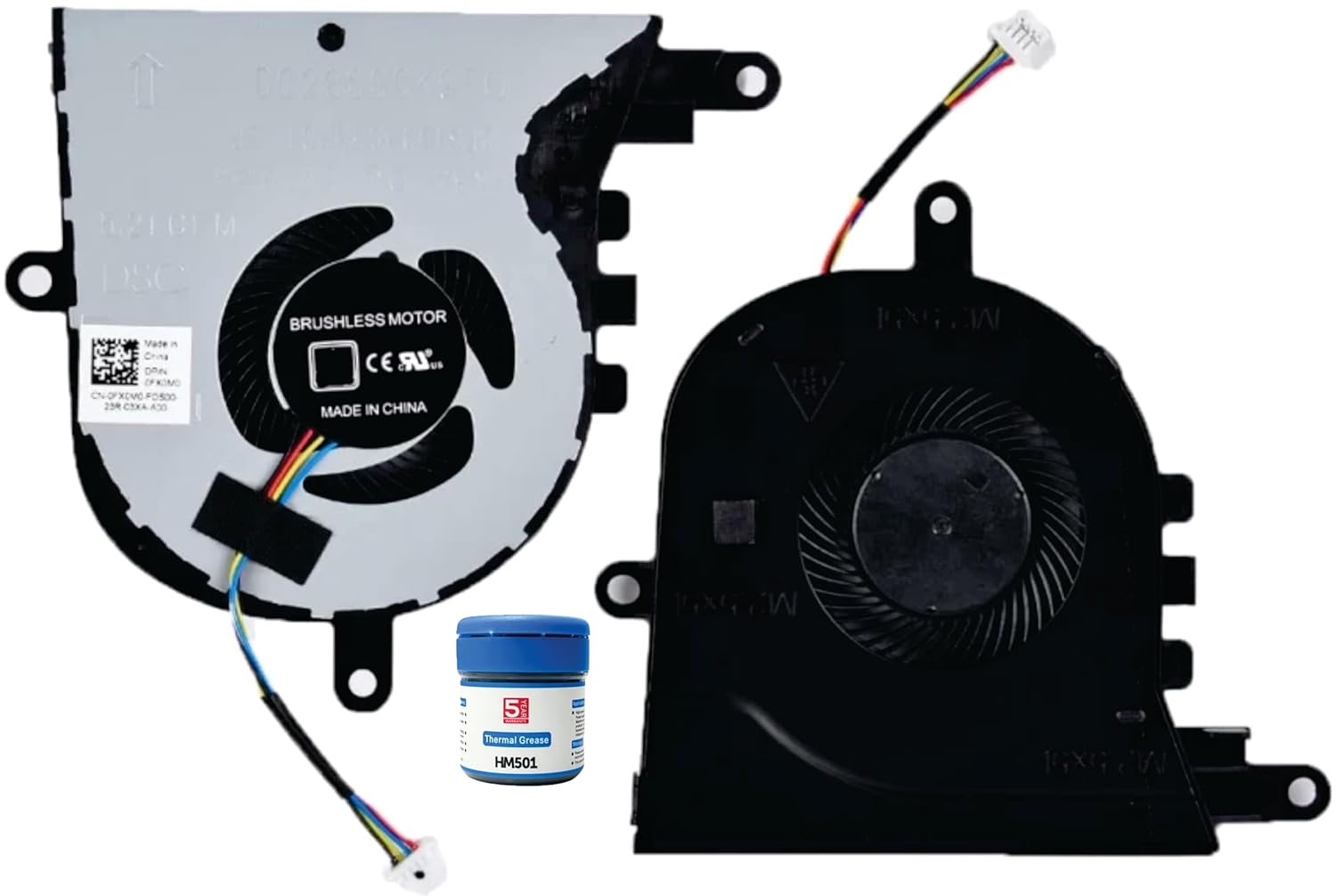 High- Quality Replacement Internal CPU Cooling Fan for Dell inspiron 15 5570 5575 3580 3585 3593 17 3780 3793 0FX0M0 DFS1503055P0T DC28000K9D0. Comes With Complimentary MH501 Cooling paste.