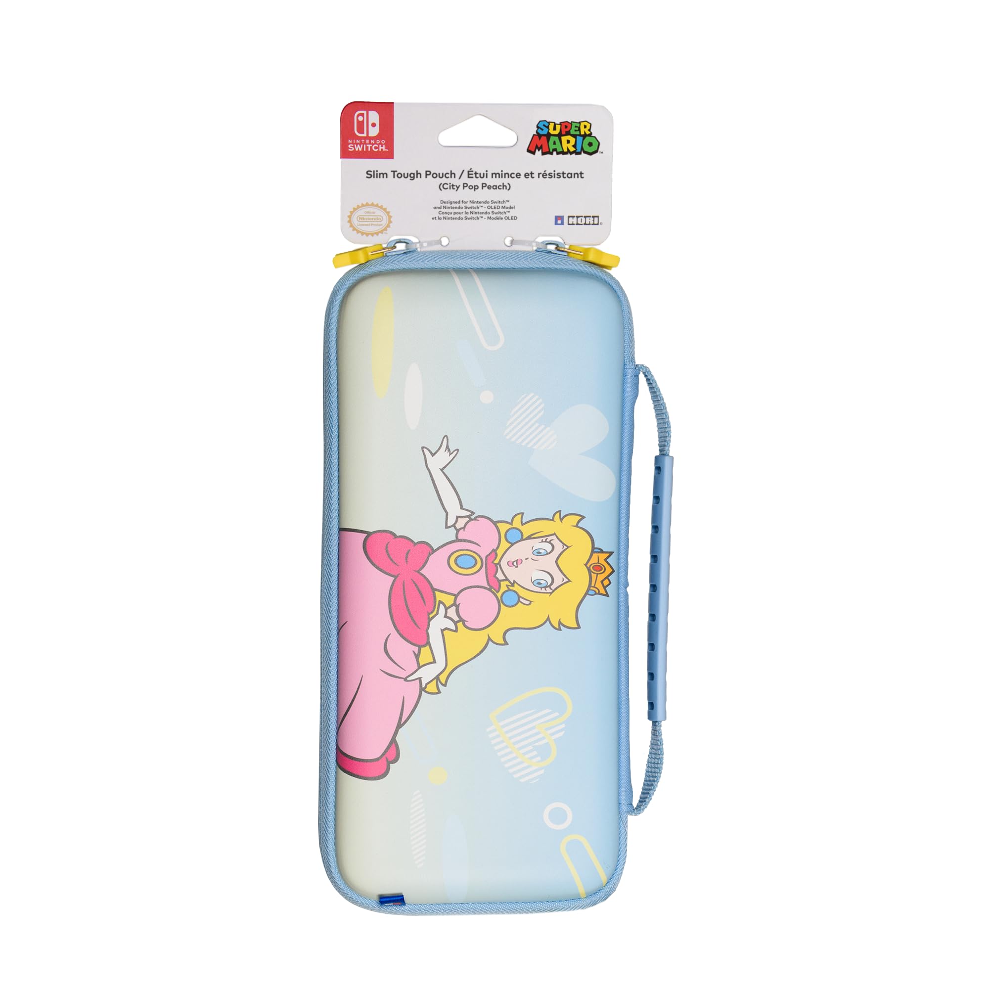 HORI Custodia sottile e resistente (City Pop Peach) per Nintendo Switch, con licenza ufficiale Nintendo