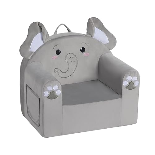 ALIMORDEN Animal Series - Silla para niños, con relleno de espuma ultra suave y cómoda, con bonito diseño en forma de animal, sofá ligero de