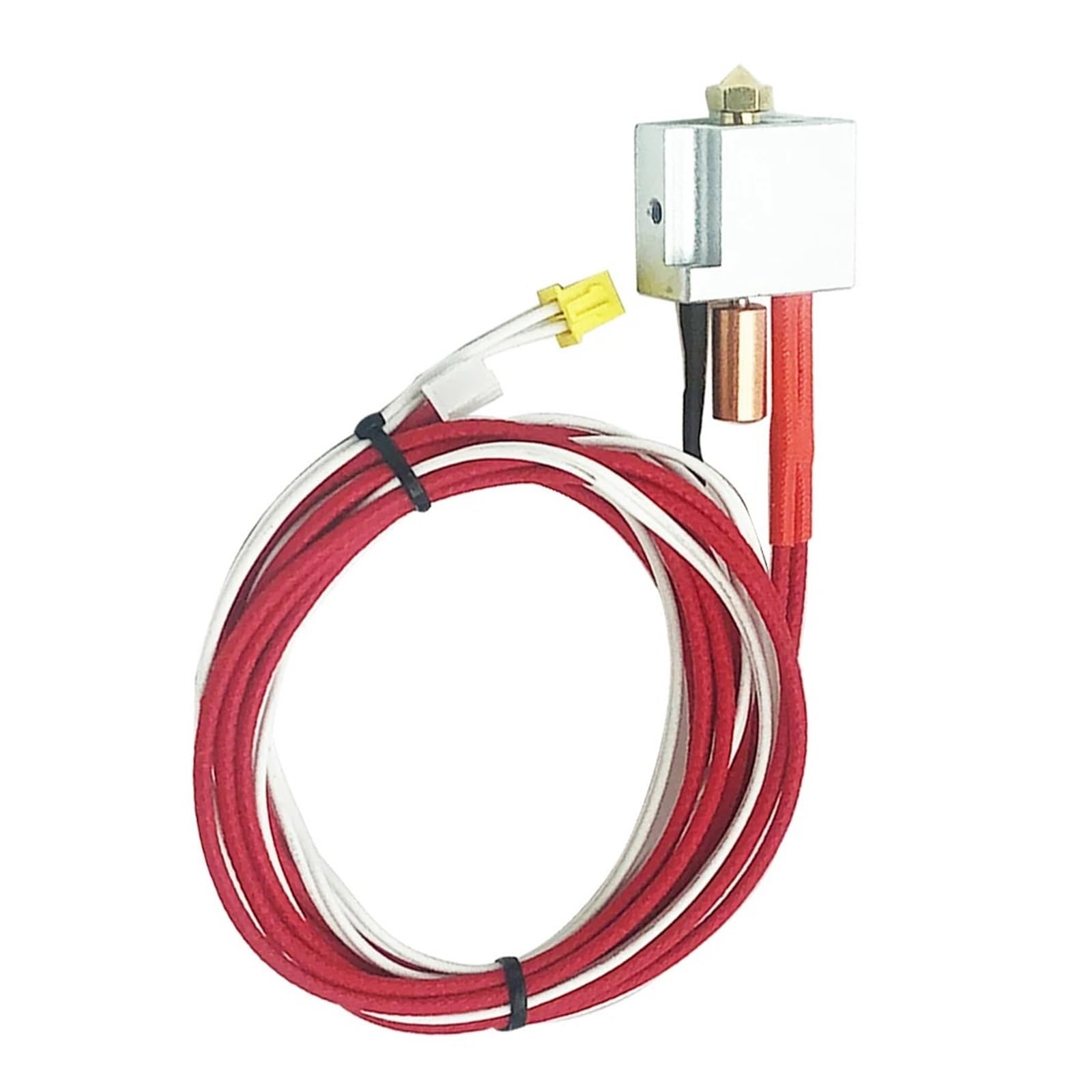 Kompatibel Mit FLSUN V400 3D-Drucker 5in1 Hotend, All-in-One-Düse + Temperatursensor + Heizstab + Messing-Druckkopfblock + Extruderhals, Einfache Installation