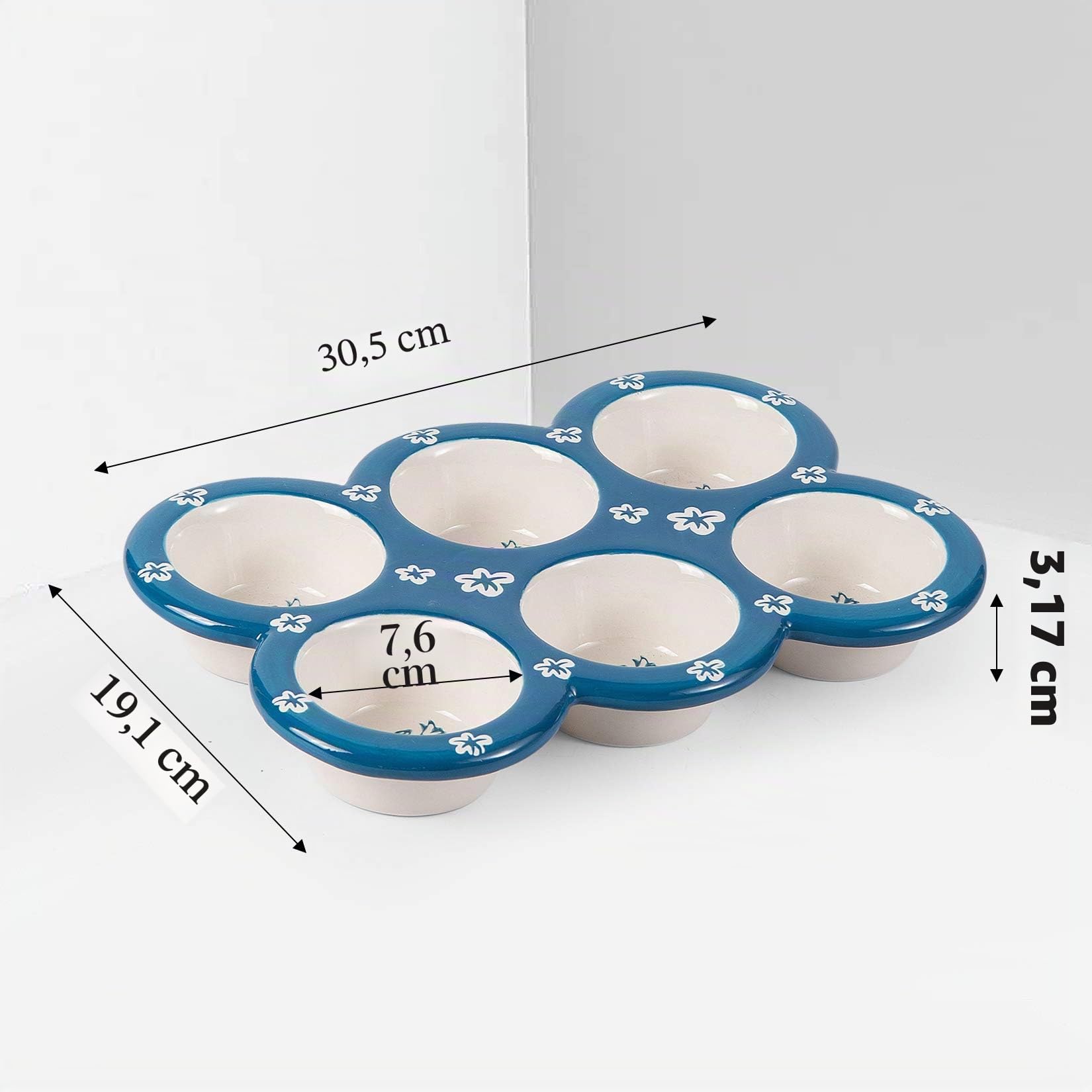 Wisenvoy Muffinform, Cupcake-Form, Keramik, Muffinform, Cupcake-Form, Popover-Pfanne, antihaftbeschichtet, 6 Cupcake-Bleche