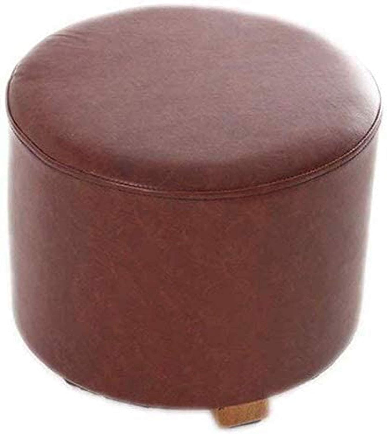 Repose-pieds ottoman en bois avec tabouret de rangement rond noir