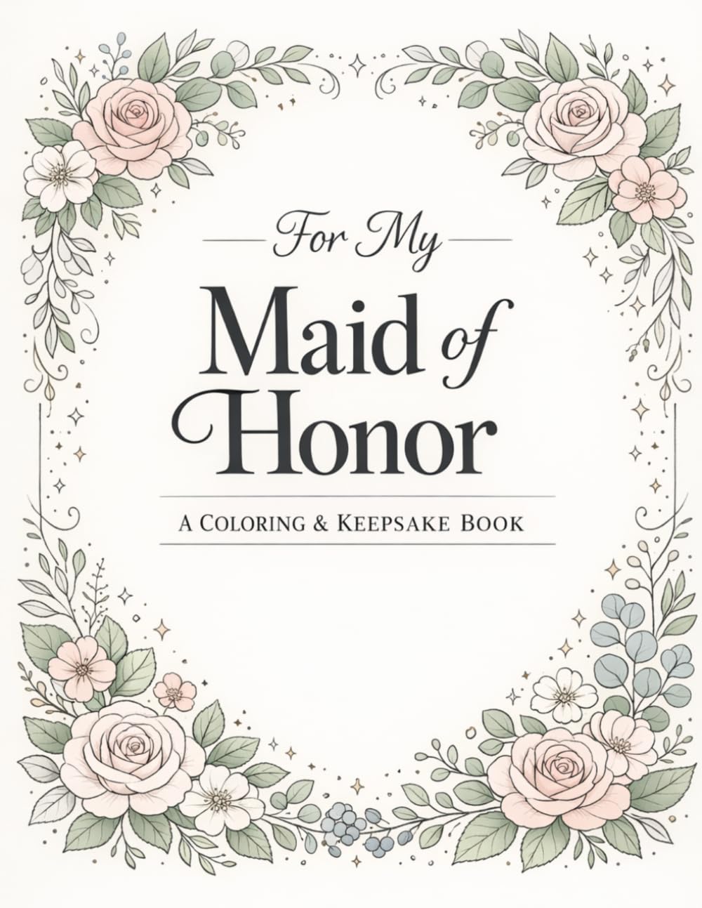 For My Maid of Honor: A Coloring & Keepsake Book to Celebrate Your Special Role (Happily Ever After Collection)