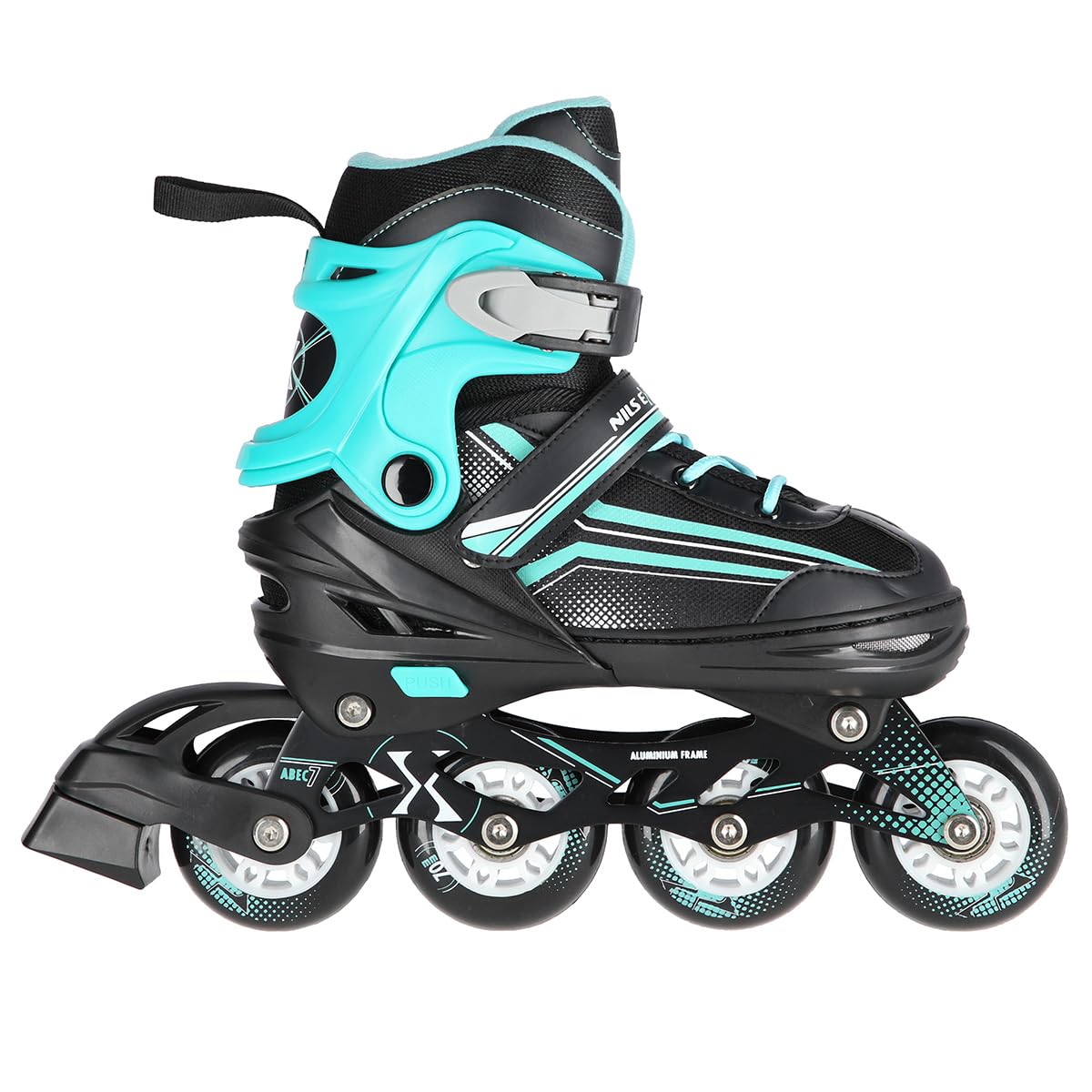 Nils Extreme Lucky Patins à glace 2 en 1 Noir/bleu Taille 29-33 34-38 39-43