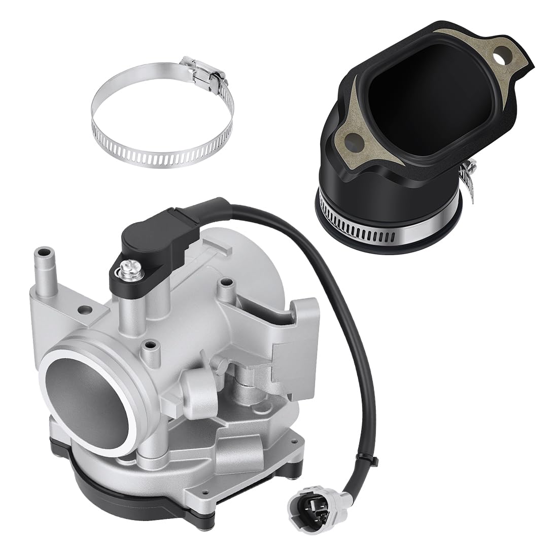 Corps de papillon avec manchon d’admission et collier pour Polaris Sportsman Ranger RZR 700 800 2004-2014 1202836 1253564