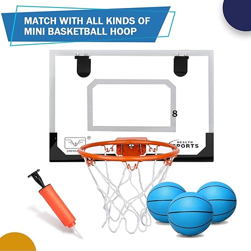 Miniatura 3 de Dilabnba 7" Mini Rubber Replacement Basketballs for Basketball Hoop, Toddler Soft Beach Pool Bouncy Ball Sports Party Game for Kids(3PCS)