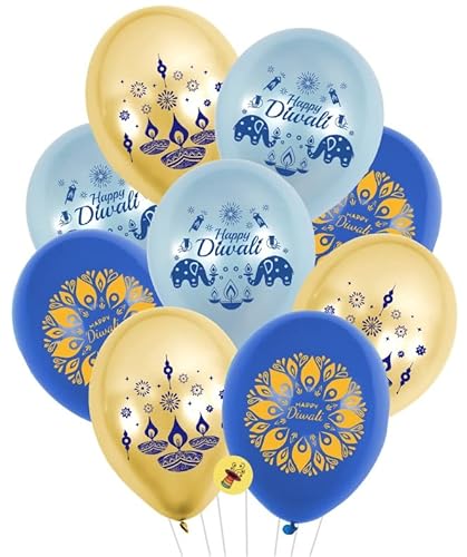 Atpata Funky Happy Diwali Banner & 8pcs Hangi…