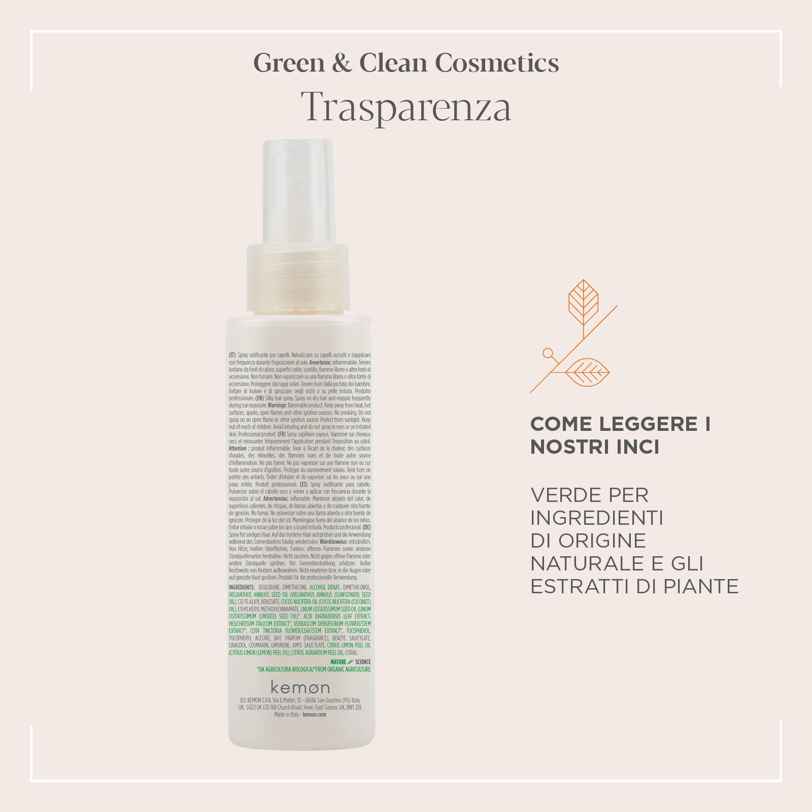Actyva - Linfa Solare Dry Spray, Setificante Protettivo per Capelli, con Aloe Vera, Filtro UV - 125 ml