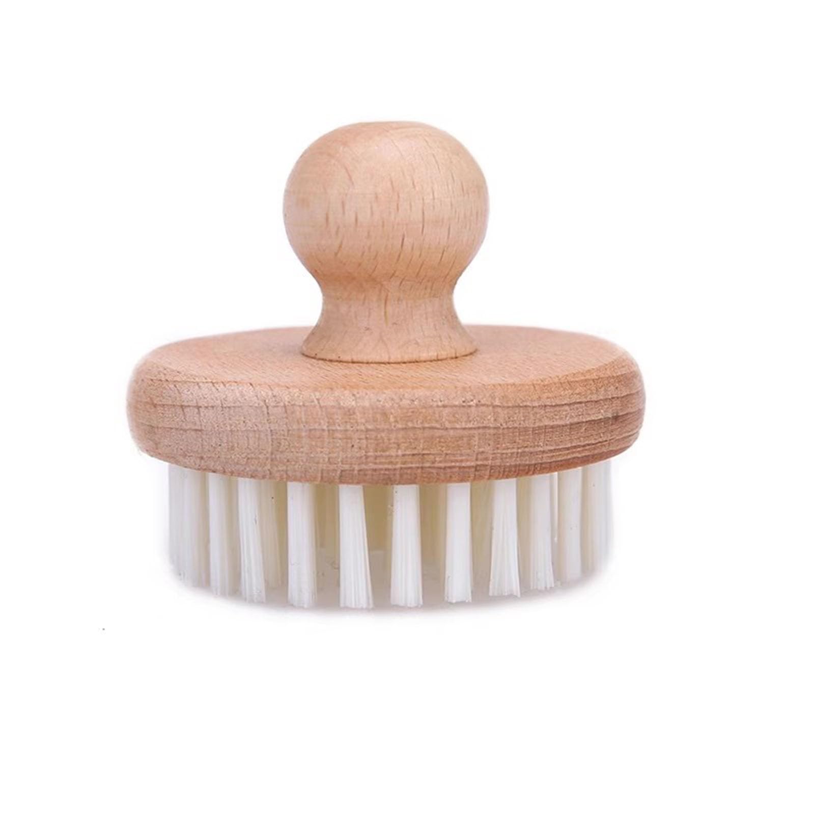 LLTCMYGS Small Wooden Brush, Kids's Household Cleaning Brush, Scrubber Brush for Cleaning Dishes