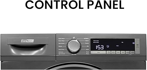 Miniatura 2 de ConServ Lavadora 2.2cf AUTOSENSE 1400 RPM 15 programas Pantalla LED 120V (Titanio)