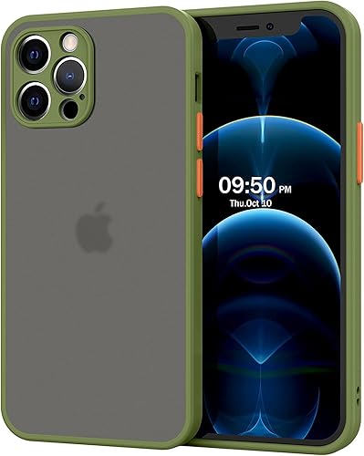 Funda transparente de protección completa a prueba de caídas y golpes, carga inalámbrica compatible con Apple iPhone 12 MiniiPhone 12 iPhone 12