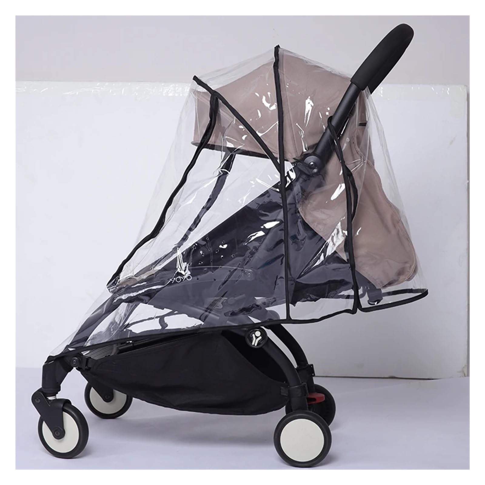 Copertura antipioggia di sicurezza in EVA for passeggino | Stile normale/doppia cerniera: protegge il passeggino dalla pioggia, dal vento e dalla neve(Regular Style)