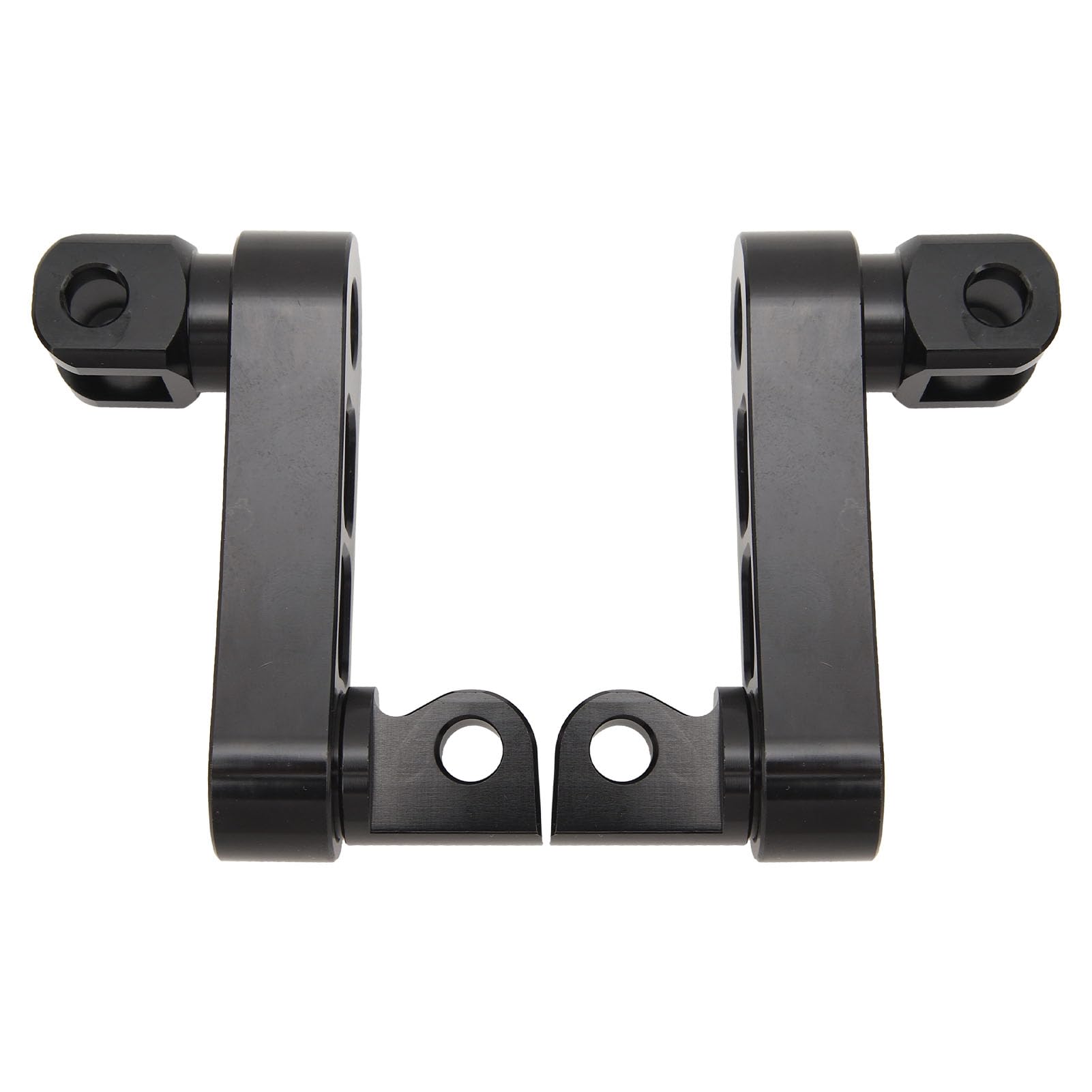KIMISS Soporte de Clavijas de Pie Ajustables de 360 ​​​​°, Kit de Montaje de Clavijas de Pie de Carretera de Motocicleta de Aluminio Soporte de Extensión de Clavijas de Pie de