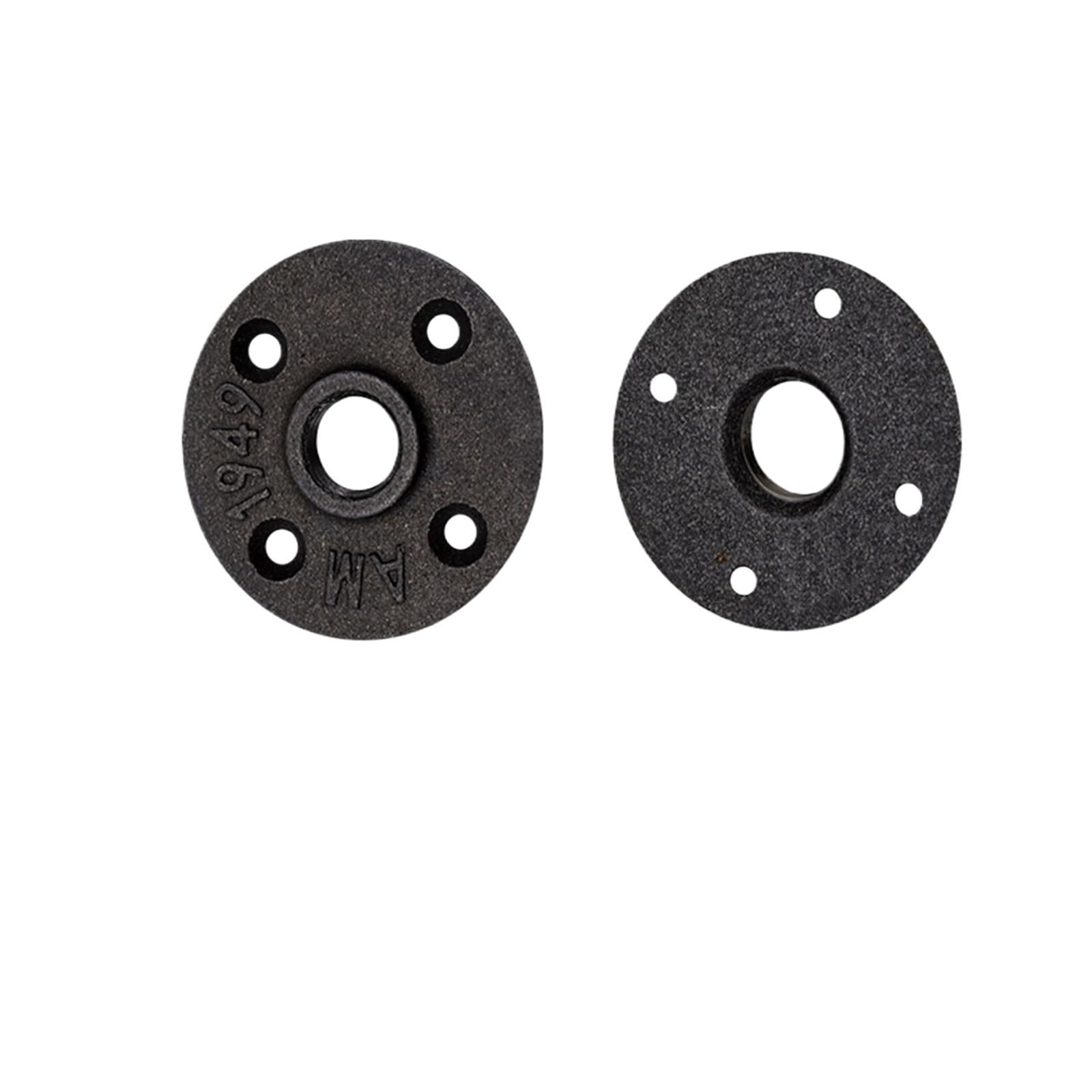 Ozliyy B Type Dn25 1Pc 1/2" 3/4" 1" Thread Iron Pipe Fittings Wall Mount Floor Antique Flange Piece Hardware Tool Cast Flanges(B Type Dn25)