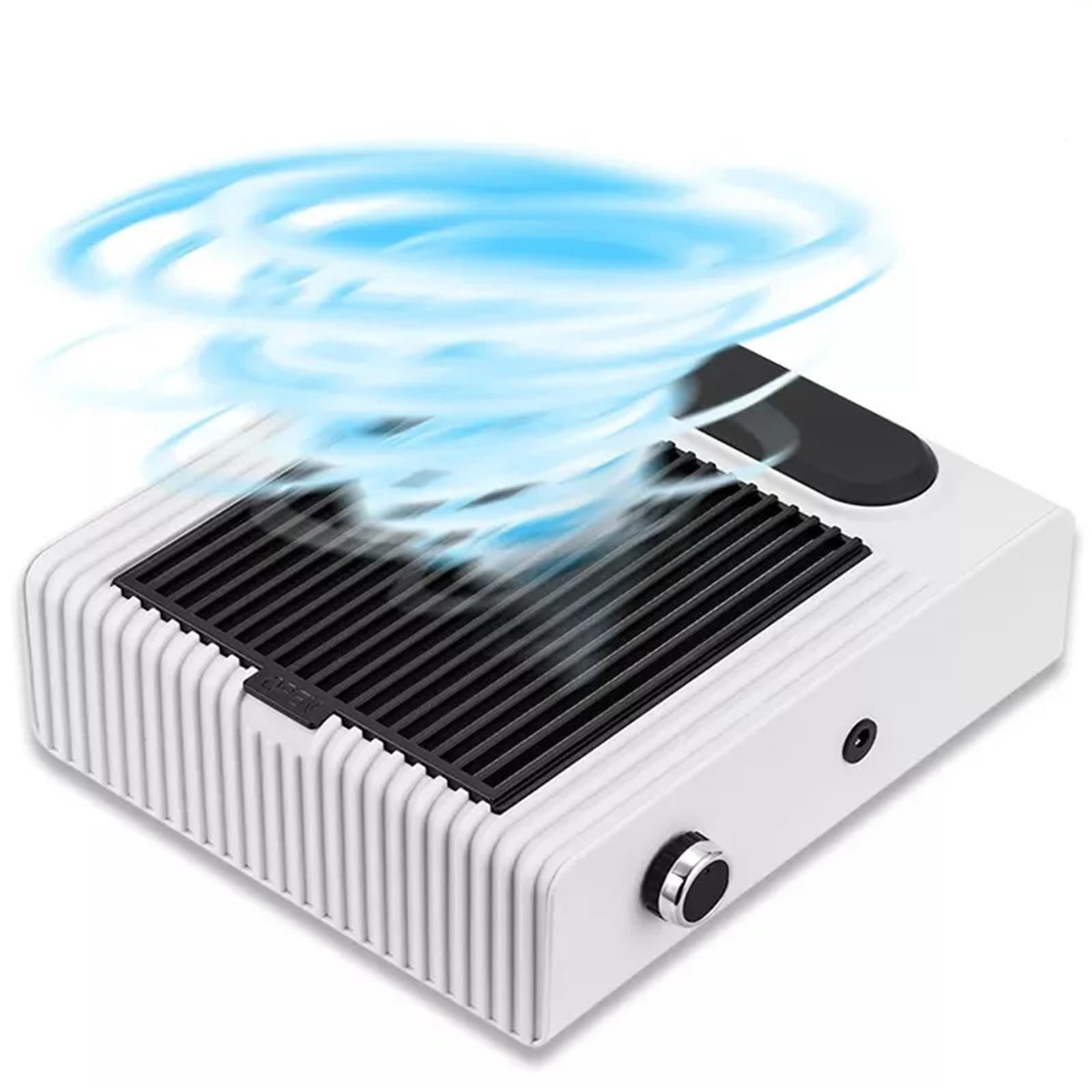 Odkurzacz do Paznokci, 80W Mocny odkurzacz do paznokci z filtrem Odkurzacz do paznokci do manicure Wyciąg do paznokci Usuń filtr Sprzęt do paznokci(Wit)
