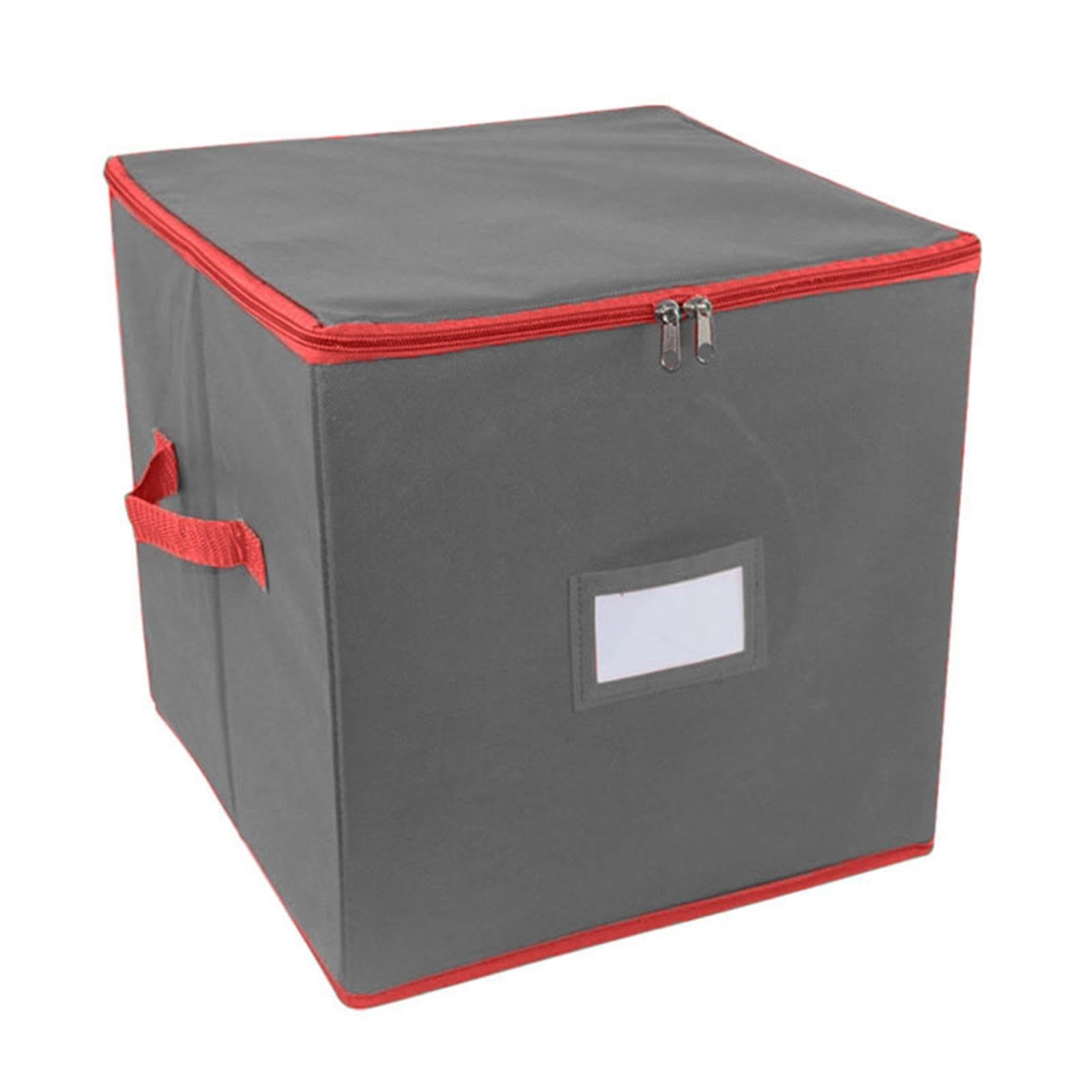 Organizzatore multiuso per accessori natalizi con maniglia, contenitore pieghevole per ornamenti natalizi, per un facile trasporto, contenitore pieghevole per palline di Natale