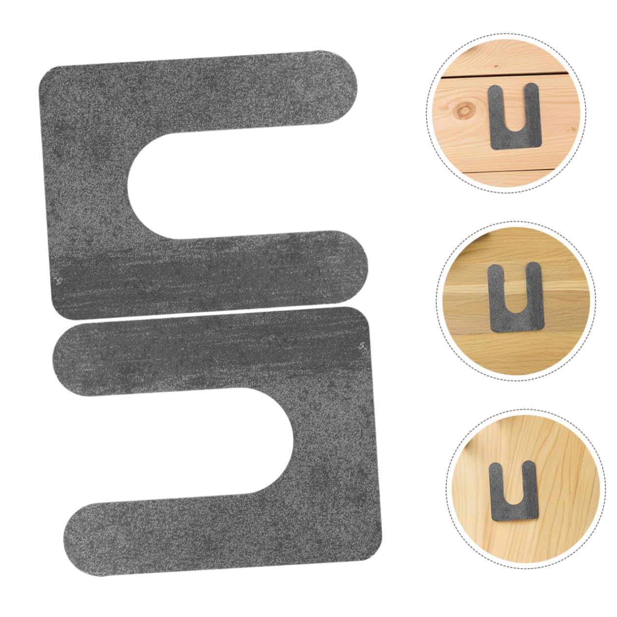 2pcs Leveling Shims for Car Lift Installation U-Shaped Adjustment Pads for Precision Leveling Uneven Easy to Install Accessories