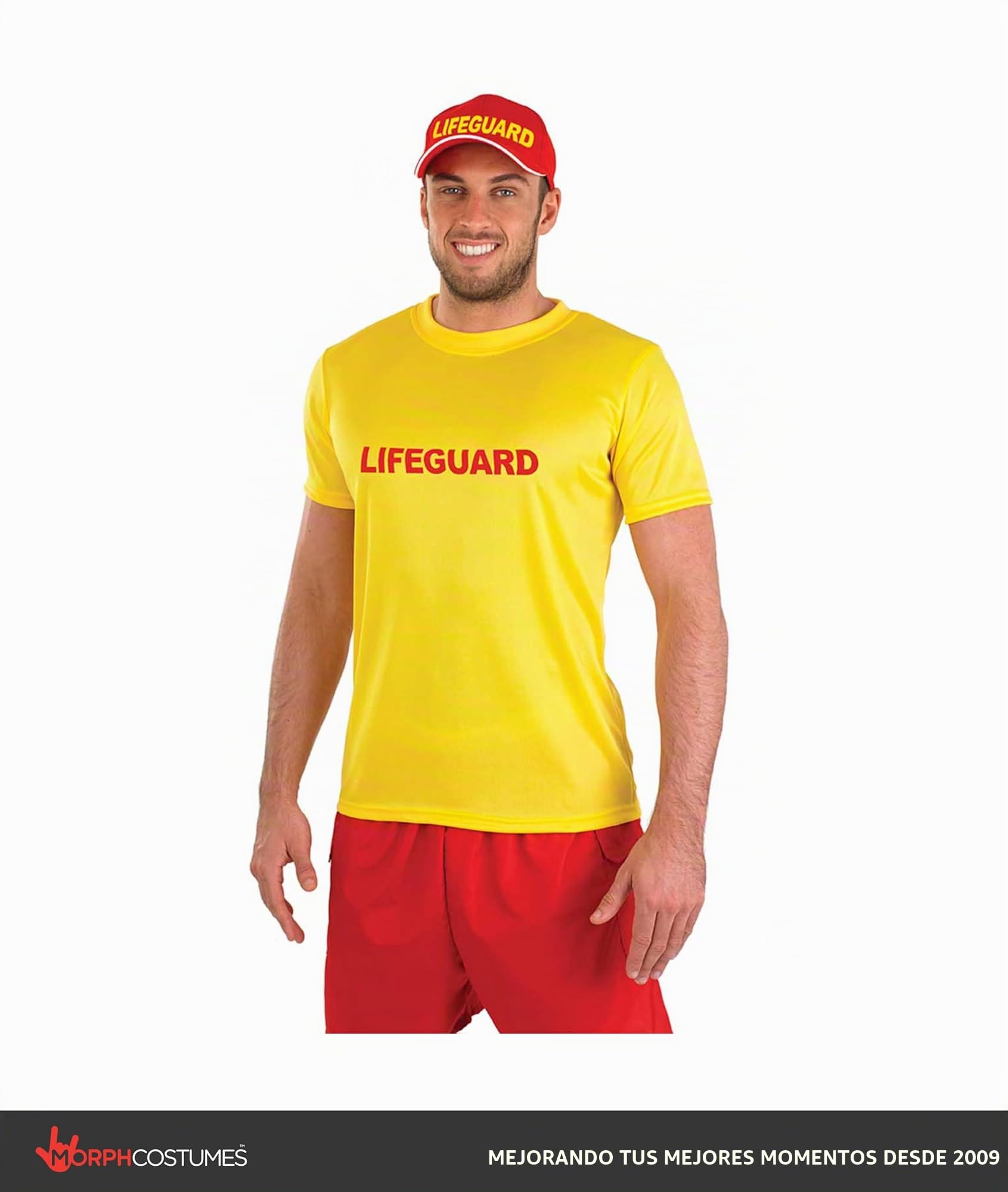 Fun Shack Disfraz Socorrista Hombre, Disfraz Playa Halloween Hombre