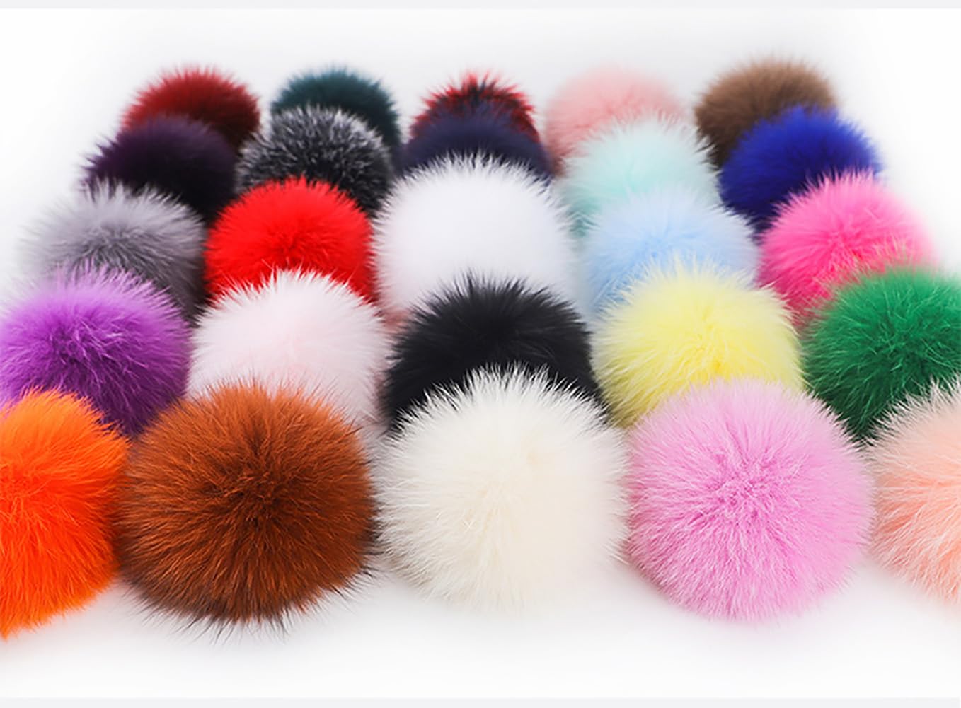 2 sztuki pluszowych piłek z lisiem pomponem ze sztucznego futra, puszysty pompon z elastyczną taśmą gumową do czapek, toreb, breloczków, akcesoria do szalika, zawieszki, dekoracja, fioletowe, 15 cm
