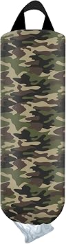 Plastic Bag Holder, Wall Mount Grocery Bag Organizer, Funny Hanging Trash Storage Dispenser for Home Kitchen Green Camouflage Camo