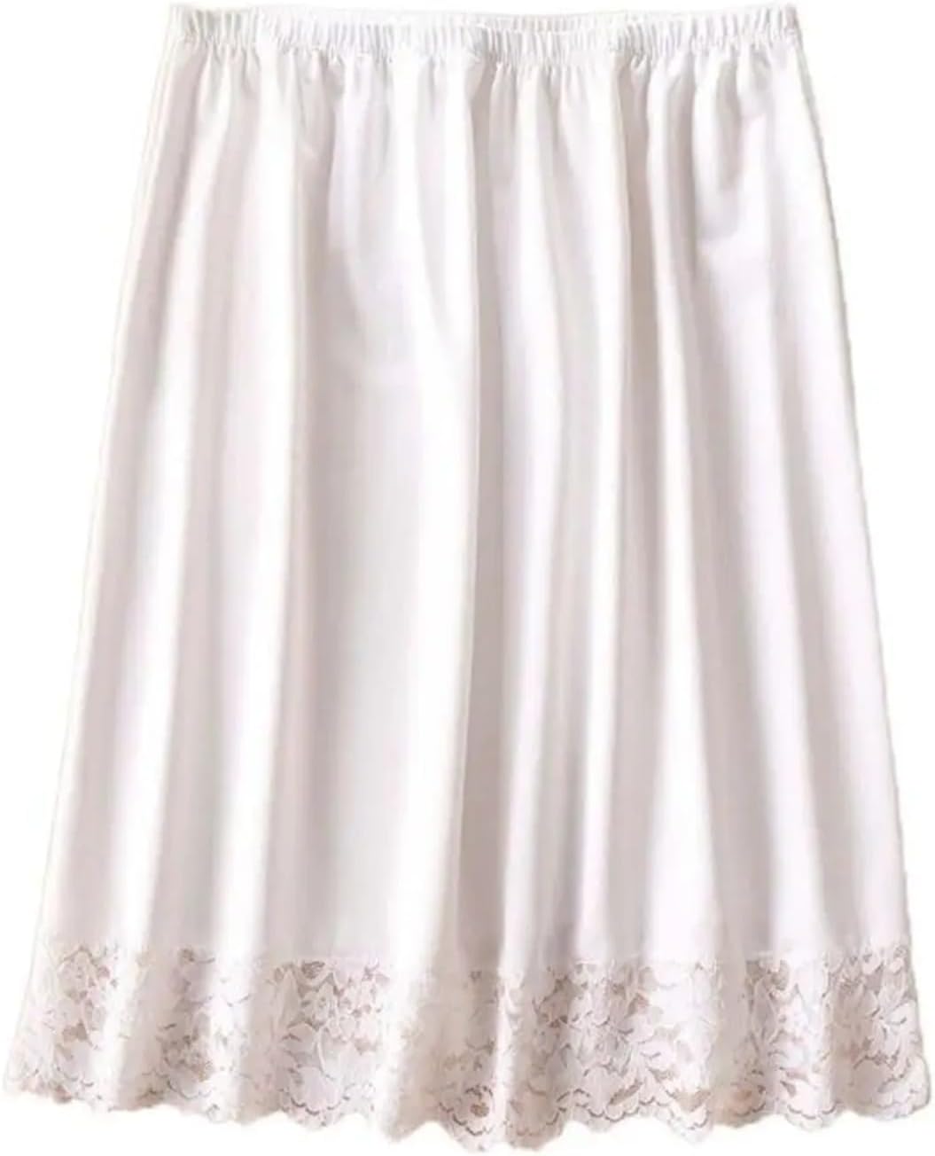 Lace Flower Women Dress Underskirt Slips Innerwear Half Length Underdress Safety Skirt Petticoat