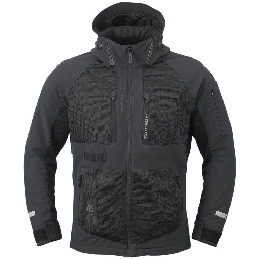 TAICHI RS Air Parka Jacket Riding Jacket for Motorcycle Riders | CE Protector | Mesh Summer Riding Jacket | Breathable Air-Through Textile | Removable Hood-image-46