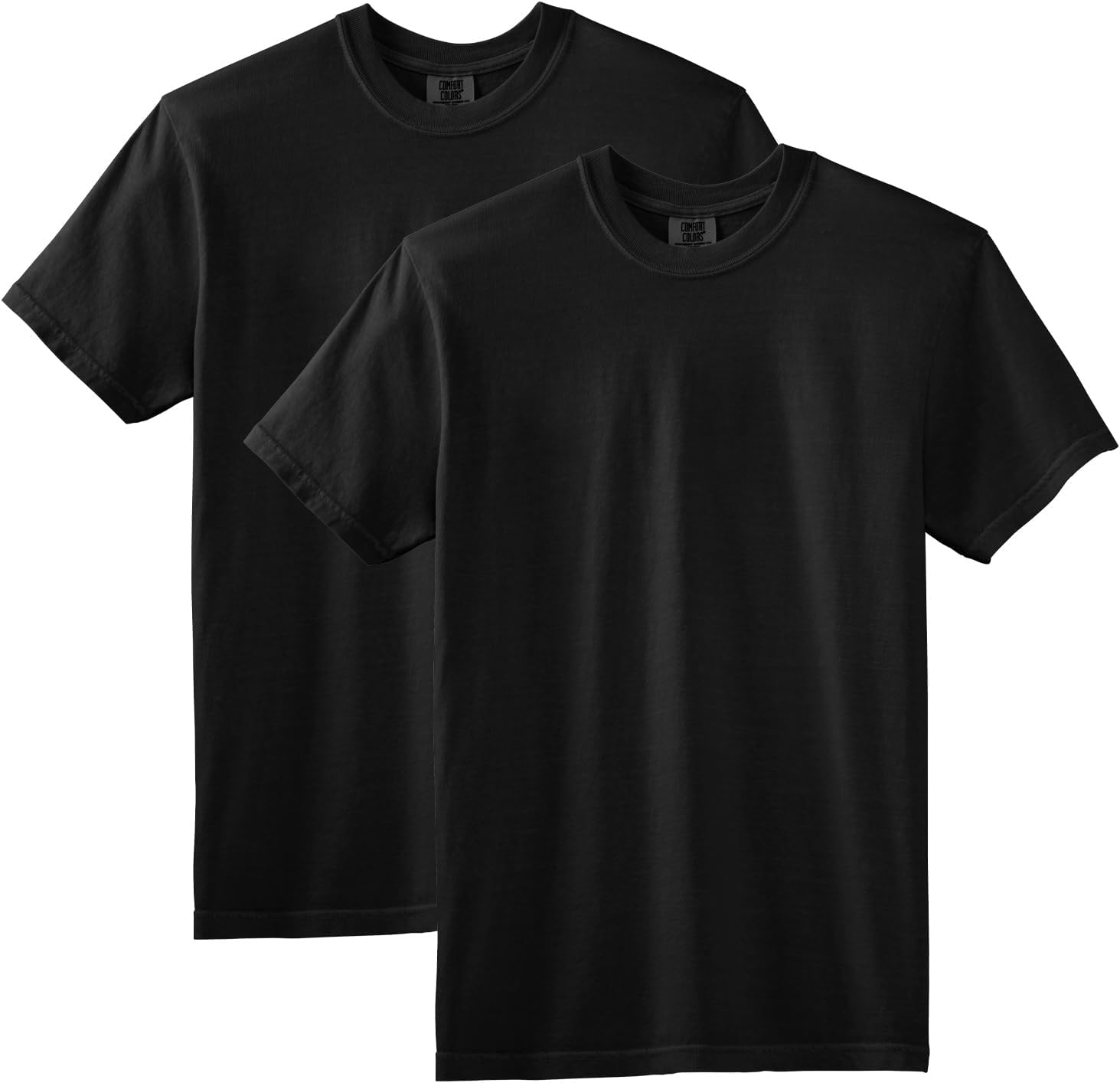 Comfort Colors Adult Short Sleeve Tee, Style 1717 Large Black (2-pack) (1 shirt only)