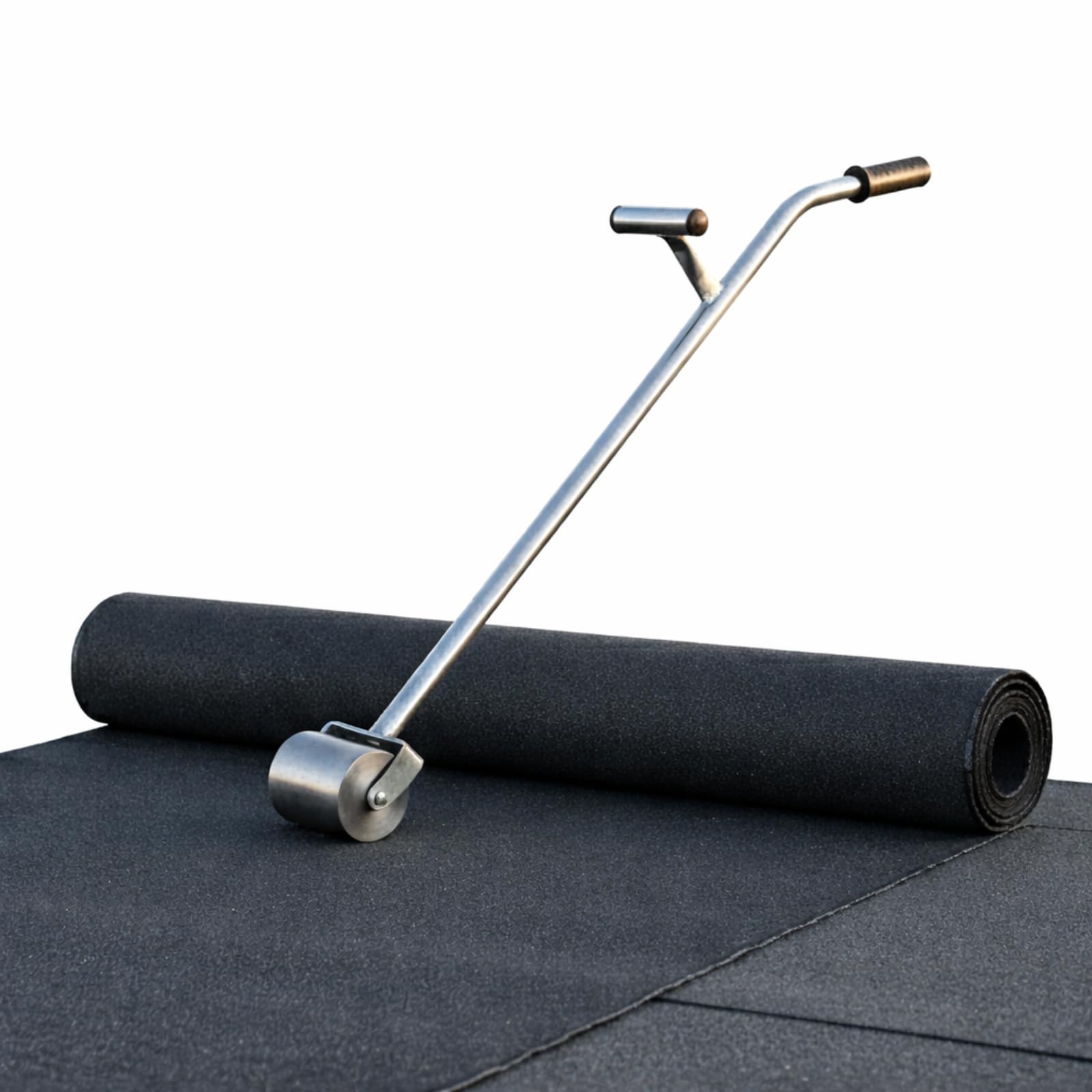 Istatools Andrückwalze für Dachpappe, Stahl, 8 kg, Druckrolle mit Griff für Dachdecker