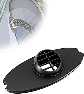 3 Inch Diesel Heater Tent Vent Kit, Portable Hot Air Ventilation Outlet for Tents Ice Fishing Shelters Hunting Blinds & RTT, Easy Install Heater Duct Adapter