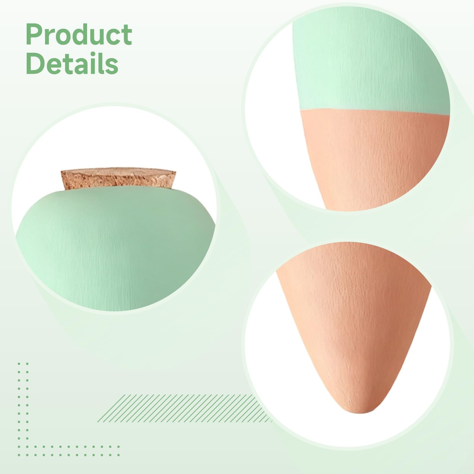 Lot de 4 piquets d'arrosage en céramique auto-arrosants, 8,2 x 14,8 cm, cônes en terre cuite pour plantes, système d'arrosage goutte à goutte à diffusion lente, arroseur automatique