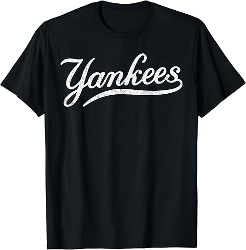 Classic 70s & 80s Yankees Name Tee Yankee Vintage Retro Style Tee, Classic 70s & 80s T-Shirt