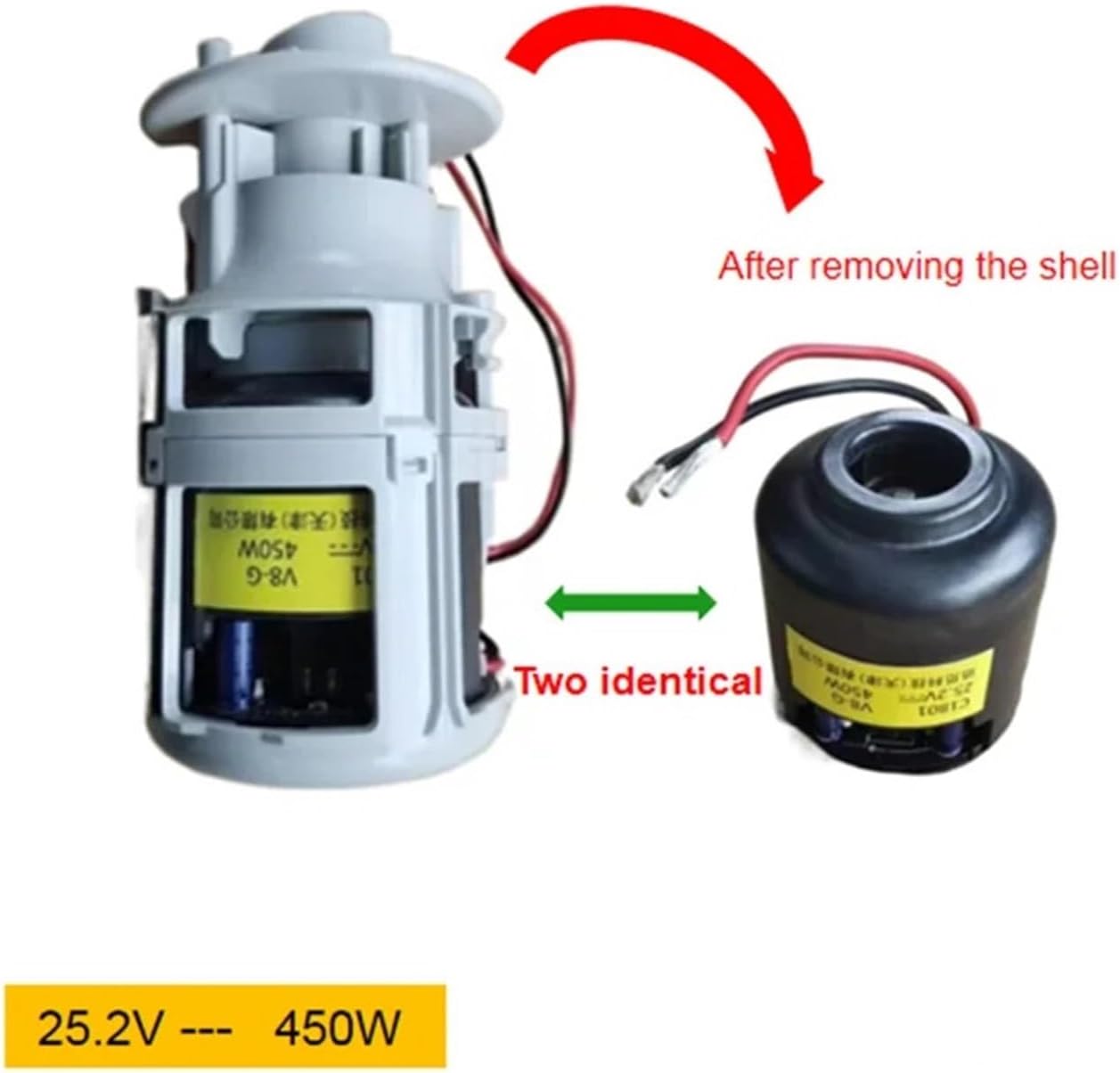 Wireless Dust Collector Motor Fan Motor，Compatible for Dreame V10/ V10plus/V10XR/V11/V11SE/T10/T20(Style4)