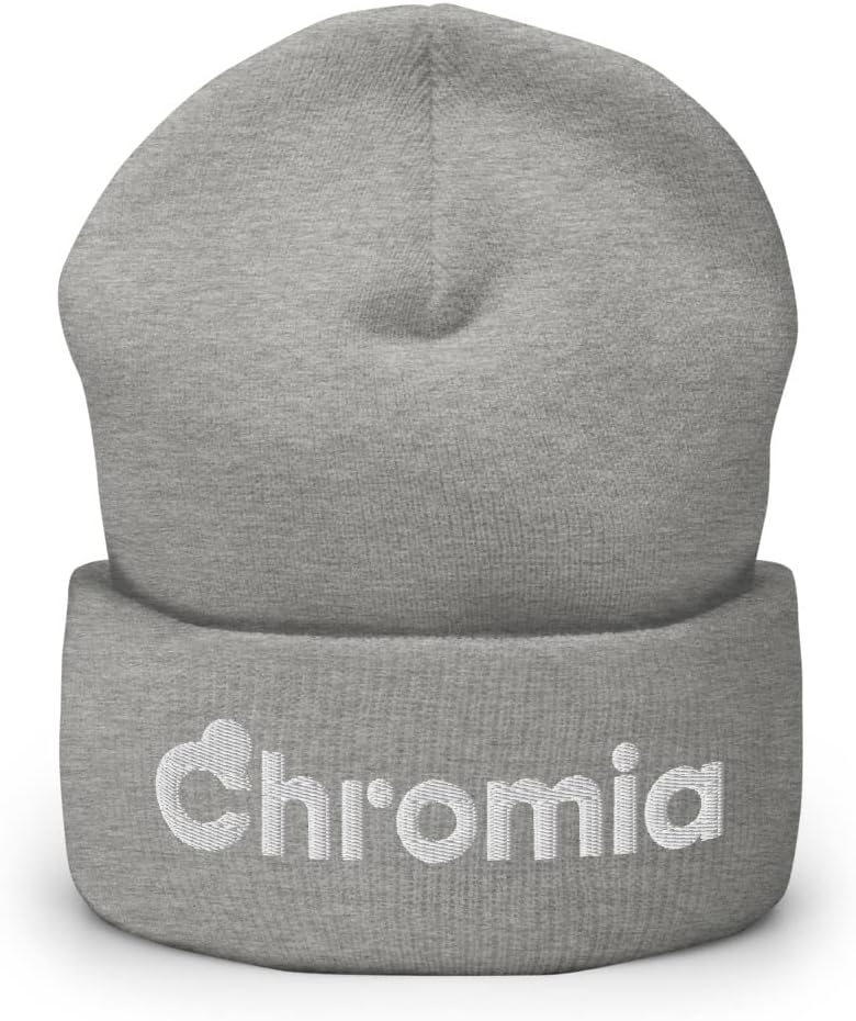 Hogue WS LLC Chromia Cryptocurrency Logo Hat (Embroidered Cuffed Beanie)