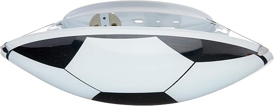 Plafon Sobrepor Redondo Pequeno Bola, Attena, 1305 Peq Pt, Preto