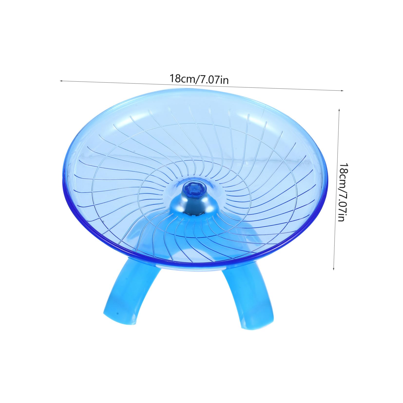 Toddmomy Large Hamster Saucer Wheel 18cm Mute Running Toy for Exercise Play Random Color