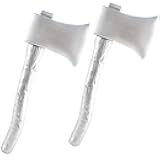 Cotiny 2 Pack Halloween Axe Prop Plastic Fake Hatchet Axe Toy for Halloween Party Stage Performance Cosplay Props (Color Style 1)