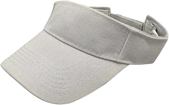 Sun Visor Hats for Women Hat Adjustable Empty Top Baseball Cap for Summer Outdoor Sports Outdoor Grey, One Size