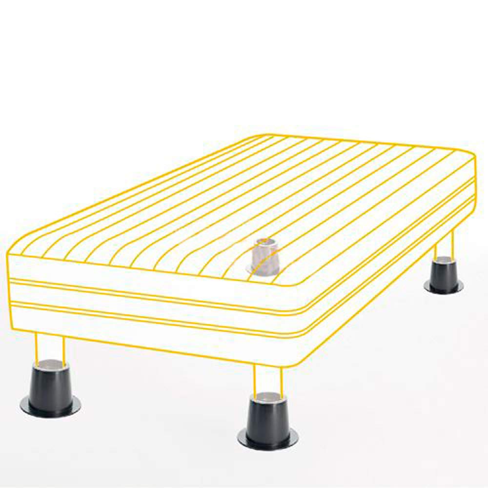 Mobiclinic, Piedini per mobili, Piedi letto e sedia, Conici, 4 unità, 15x7x15